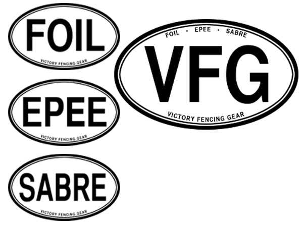 Oval Fencing Stickers